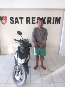 Gasak Sepeda Motor di Tempat Loundry, Nelayan Ini Diringkus Polisi