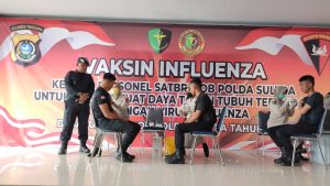 300 Personel Brimob Sultra Divaksin Influenza  Persiapan Operasional Lapangan