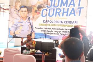 Edisi Jumat Curhat Polresta Kendari, Ruang Polisi Mendengarkan Keluh Kesah Masyarakat