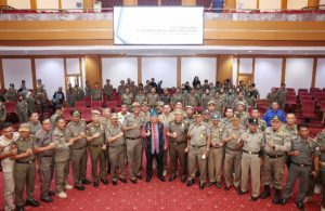 Silaturahmi dengan Kasatpol PP se-Sultra, ini Pesan Pj Gubernur Sultra