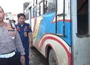 Ditlantas Polda Sultra Lakukan “Ramp Check” Masif Seluruh Bus di Wilayah Kota Kendari