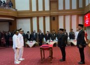 Pj Gubernur Sultra Lantik Dua Penjabat Bupati