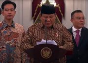 Presiden Prabowo Umumkan Kabinet Merah Putih