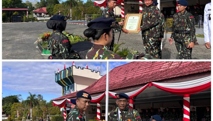 HUT Brimob Polri ke 79, Wakapolda Sultra dan Kades Asemi Nunulai Konut Dianugerahi Warga Kehormatan