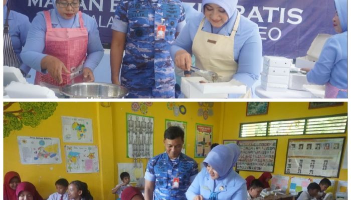 Lanud HLO Kendari Uji Coba Makan Bergizi Gratis