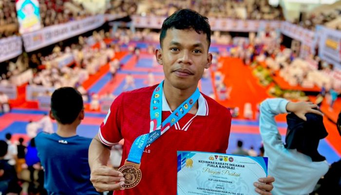 Harumkan Nama Polres Buton, Bripda Alif Lam Ramadhan Raih Juara 3 di Kejuaraan INKANAS Piala Kapolri 2024