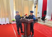 Gegana Satbrimob Sultra Sterilisasi Lokasi Pleno Penetapan Bupati dan Wakil Bupati Buteng Pasca Putusan MK