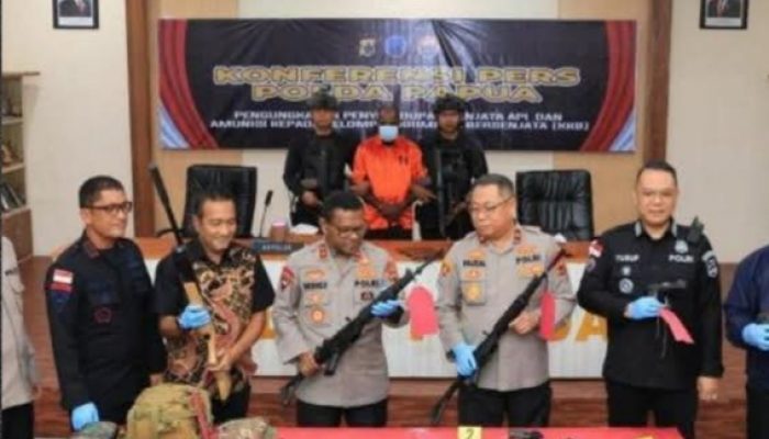 Satgas Damai Cartenz Gagalkan Penyelundupan Senjata Api Senilai Rp1,3 Miliar ke KKB Puncak Jaya