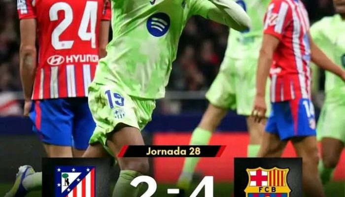 Barca Gilas Atletico Madrid: Skor Akhir 4-2