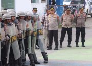 Jelang May Day, Polresta Kendari Laksanakan Simulasi Pengamanan