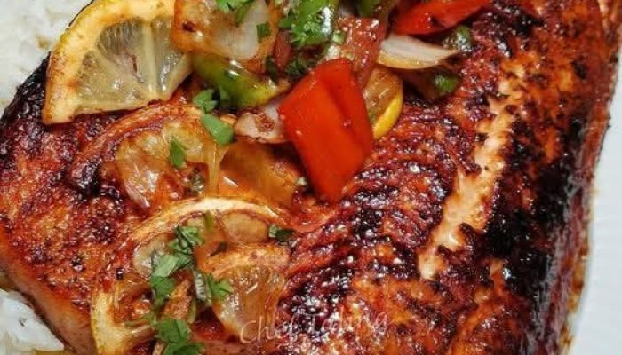 Sensasi Pedas Segar: Salmon Jerk Lemon Pepper yang Menggoda Selera