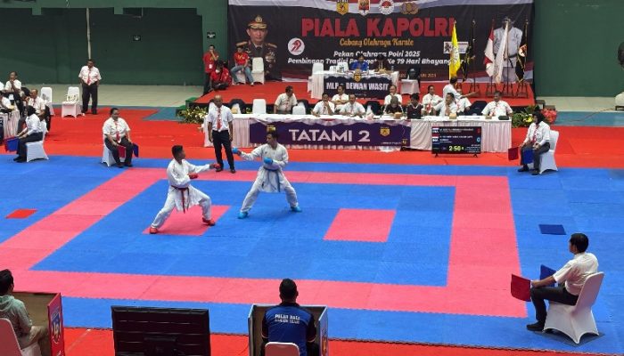 Tim Karate Polda Sultra Sabet Empat Medali di Kejurnas Karate Piala Kapolri 2025