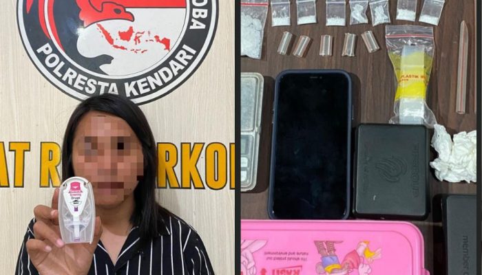 Ironi, Wanita Muda di Kendari Jadi Pengedar Sabu Akhirnya Diringkus Polisi