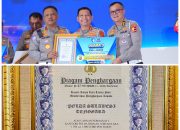 Ditlantas Polda Sultra Raih Penghargaan Penyelesaian Penanganan Laka Tercepat ke III
