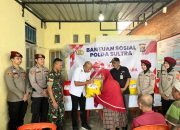 Wujud Kepedulian, Ditreskrimsus Polda Sultra Bagikan Bansos ke Masyarakat Sambut HUT Bhayangkara Ke 79