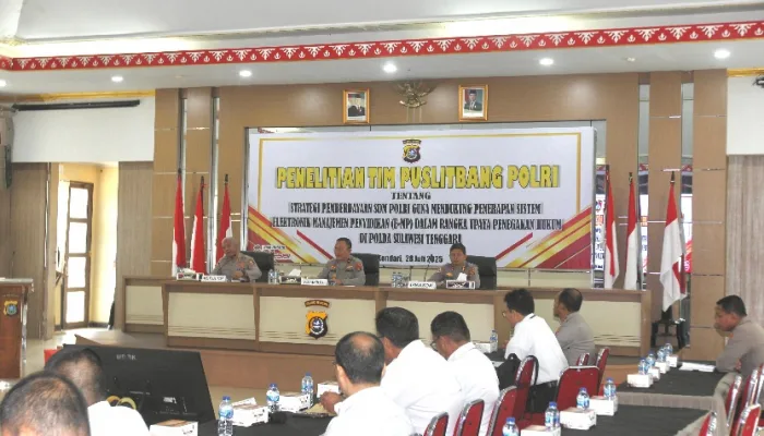 Puslitbang Polri Teliti Strategi Pemberdayaan SDM untuk Dukung Sistem E-MP di Polda Sultra