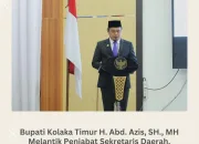 Bupati Abd Azis Lantik La Fala sebagai Pejabat Sekda Koltim