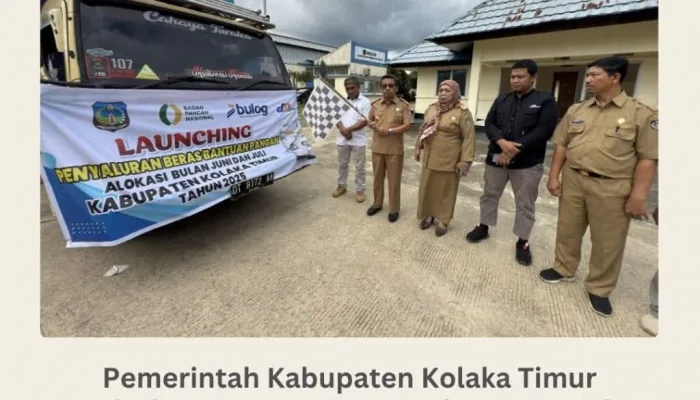 Pemerintah Kabupaten Kolaka Timur Salurkan 212 Ton Beras Cadangan untuk Warga Kurang Mampu