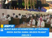 Bupati Irham Kalenggo Buka Uji Kompetensi JPT Pratama, Sekda Sultra Kawal Seleksi Pejabat Eselon II