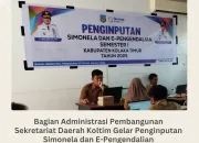 Bagian Administrasi Pembangunan Setda Koltim Pantau dan Awasi Pembangunan via Simonela dan E-Pengendalian