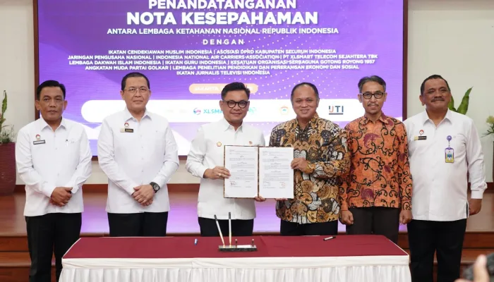 IJTI dan Lemhannas Teken MoU untuk Penguatan Wawasan Kebangsaan Jurnalis