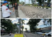 Ruas Jalan Made Sabara Mandonga Mulai Tahap Perbaikan