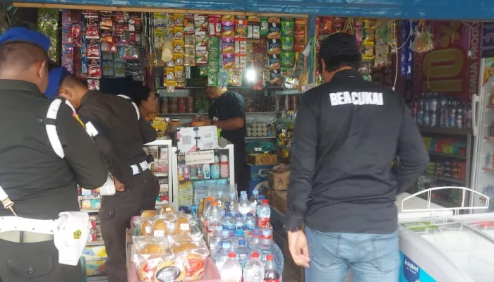 Operasi Gurita Bea Cukai Bersama Denpom XIV/3 Kendari Sasar Perdagangan Rokok Ilegal