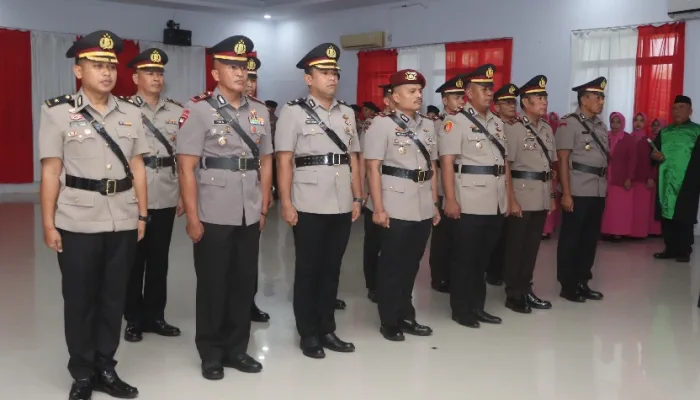 Tiga PJU dan Lima Kapolsek di Jajaran Polresta Kendari Resmi Berganti