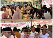 Gerakan Pangan Murah Kolaborasi Polda Sultra dan Bulog Diserbu Warga