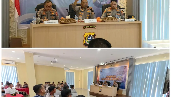 Kapolda Sultra Kunjungan Kerja ke Polres Konut, Tekankan Pelayanan dengan Hati