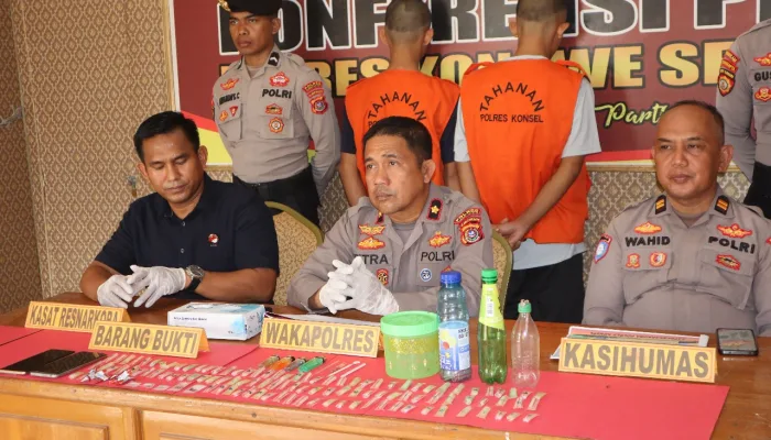 Dua Pelajar di Konsel Diciduk Polisi Karena Kedapatan Membawa Narkoba Jenis Sabu