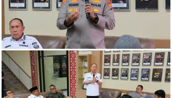 Kapolda Sultra dan Forkopimda Terima Kunjungan Silaturahmi Komunitas Ojol Kota Kendari