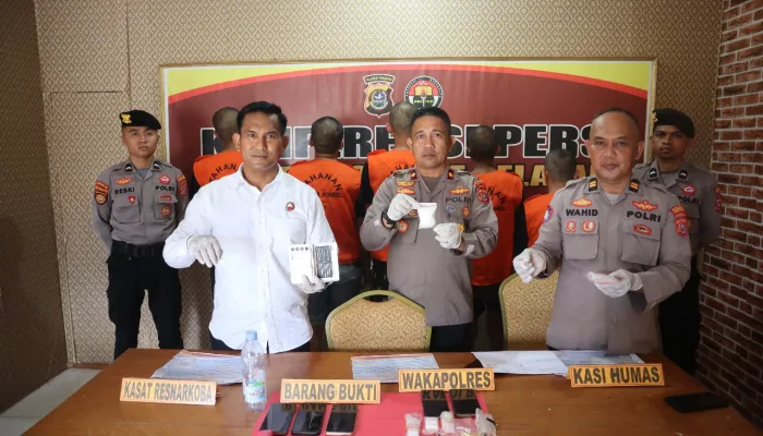 Satres Narkoba Polres Konsel Tangkap Lima Pengedar Sabu
