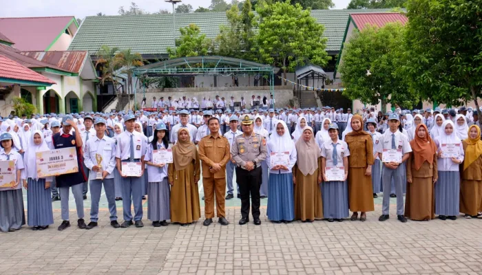 Ditlantas Polda Sultra Beri Penyuluhan Keselamatan Berkendara di SMA Negeri 1 Kendari