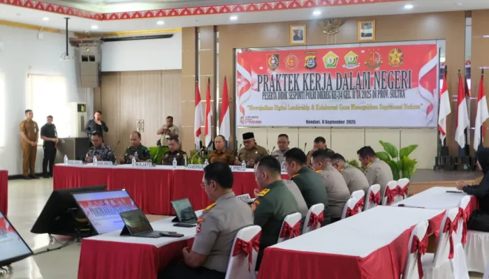 Tujuh Peserta Didik Sespimti Polri Praktek Kerja Dalam Negeri (PKDN) di Polda Sultra