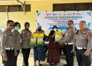 Ditlantas Polda Sultra Gelar Gerakan Pangan Murah di Polsek Poasia
