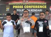 Tim Narko 10 Satres Narkoba Polresta Kendari Gagalkan Peredaran 1 Kg Lebih Sabu