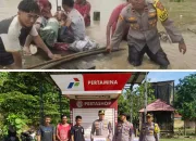 Polres Kolaka Gerak Cepat Bantu Evakuasi Warga Korban Banjir