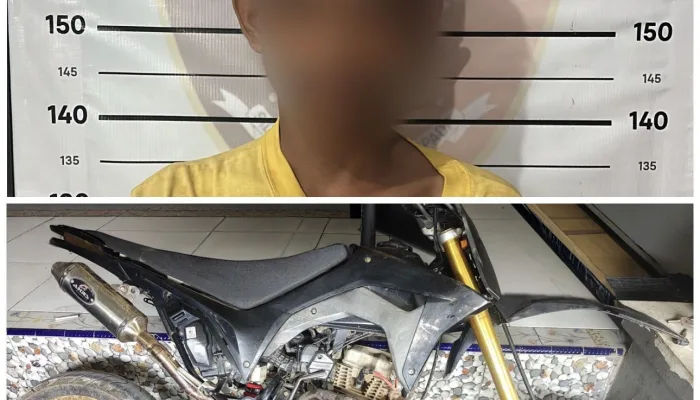 Residivis Curi Motor di 12 TKP,  Uangnya untuk Beli Sabu