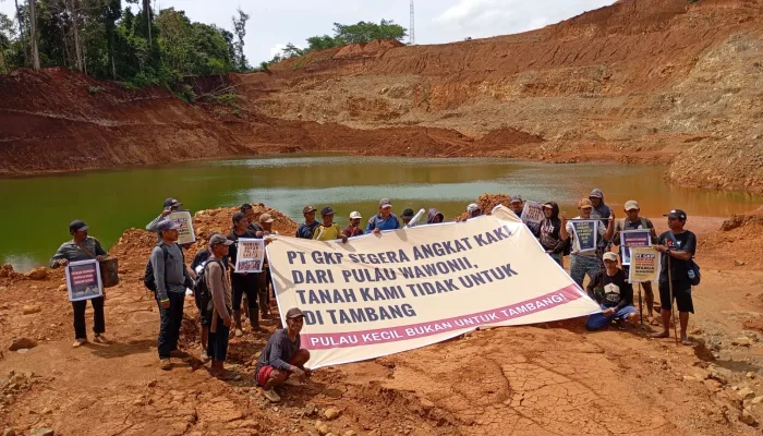 Warga Duduki Lahan Tambang PT GKP di Wawonii