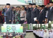 Upacara HAB ke-80 Lingkup Kanwil Kemenag Sultra, Gubernur : Pengabdian Berdampak dan Teknologi Beretika Wujudkan Indonesia Maju