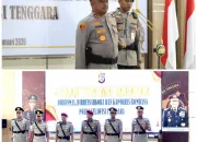 Rotasi Awal Tahun 2026, Kapolda Sultra Pimpin Sertijab Pejabat Utama dan Kapolres di Aula Dachara