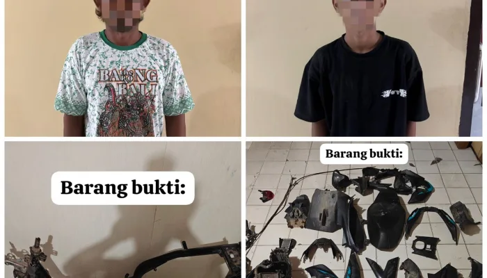 Motor Milik Seorang ASN di Lahundape Digondol Maling, Dua Pelaku Dibekuk Buser77 Polresta Kendari