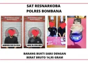 Polres Bombana Ungkap Peredaran Sabu di Kamar Kost, Dua Pelaku Diamankan