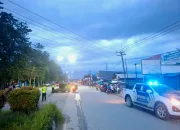Personel Ditlantas Polda Sultra Gelar Patroli Subuh Antisipasi kejahatan 3C dan Balap Liar