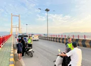 Patroli Subuh Ditlantas Polda Sultra Tindak 17 Pelanggar di Sejumlah Titik Rawan di Kendari
