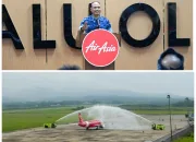 Danlanud Haluoleo Sambut Penerbangan Perdana Maskapai AirAsia di Bandara
