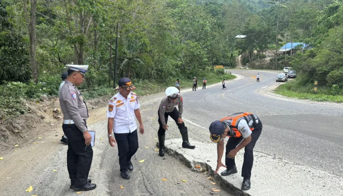 Satlantas Polres Kolaka Bersama Instansi Terkait Laksanakan Survey Jalan Terpadu Jelang Ops Ketupat Anoa 2026