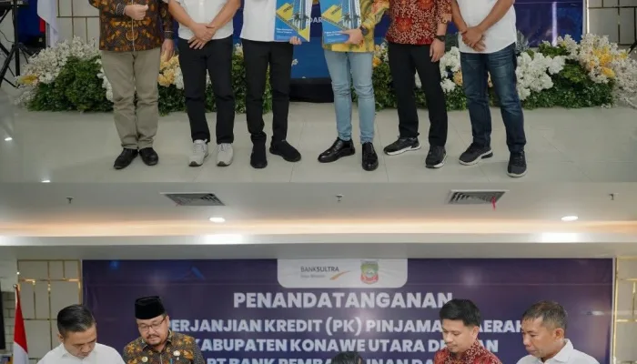 Pemkab Konawe Utara Gandeng Bank Sultra, Teken Pinjaman Daerah untuk Biayai 39 Proyek Strategis