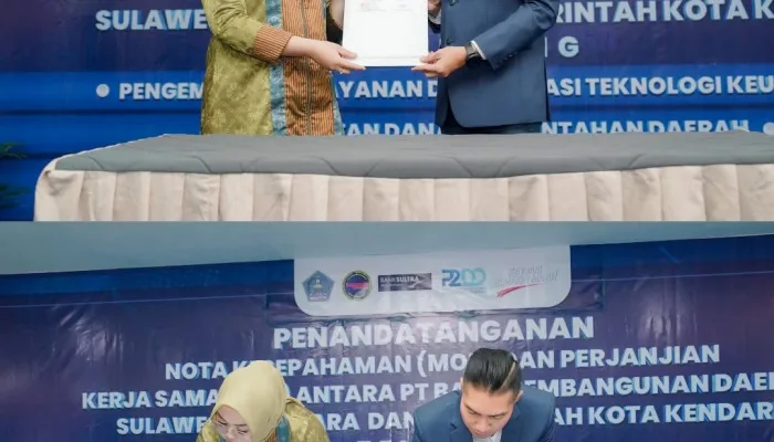 Bank Sultra dan Pemkot Kendari Teken MoU dan PKS, Perkuat Digitalisasi Keuangan Daerah